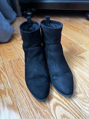 Aldo Black Suede Ankle Boots